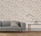York Aspen Taupe Tree Wallpaper