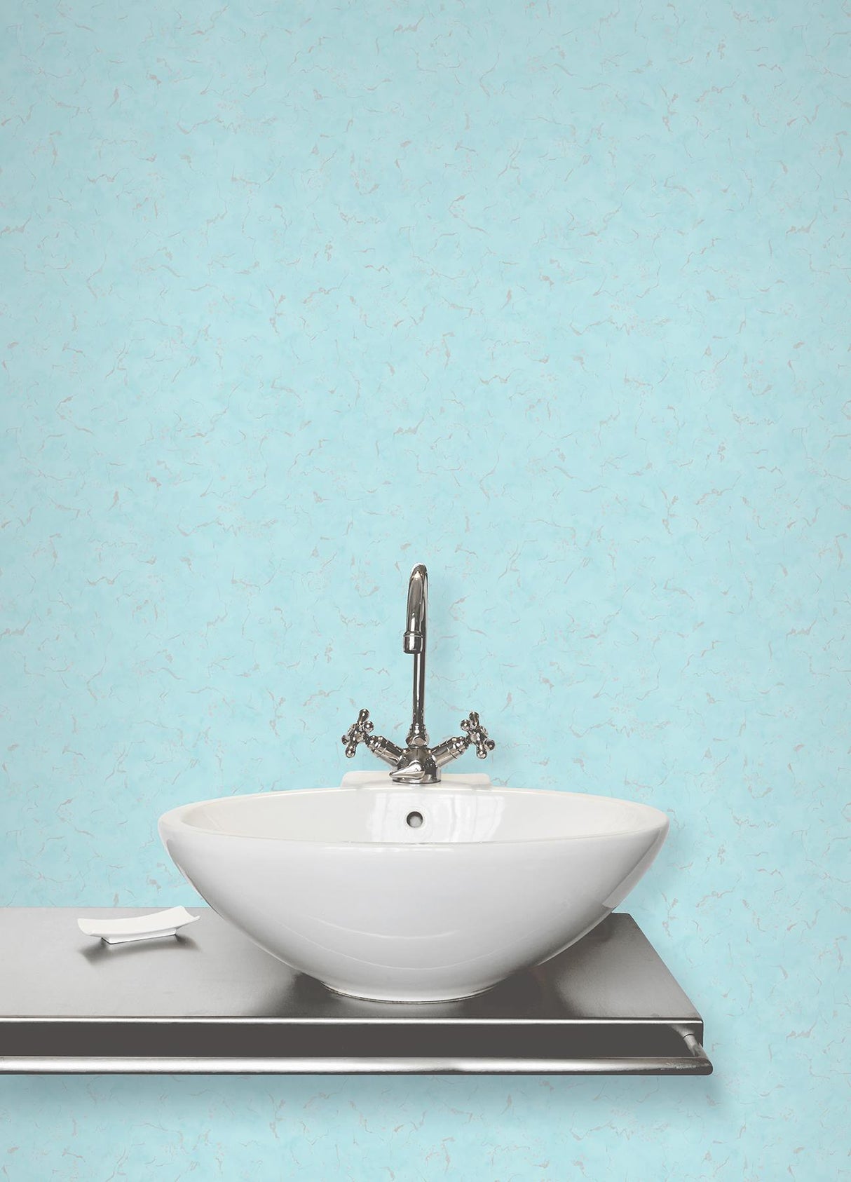 York Filomena Blue Marble Wallpaper