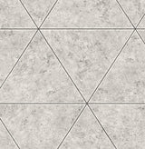 York Benson Grey Marble Triangle Wallpaper