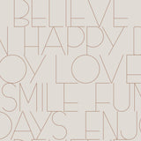 York Oslo Rose Gold Positive Text Wallpaper