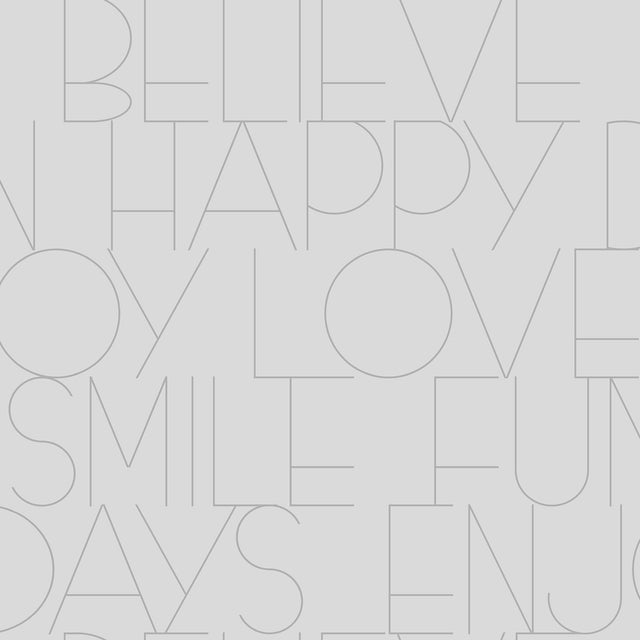 York Oslo Silver Positive Text Wallpaper