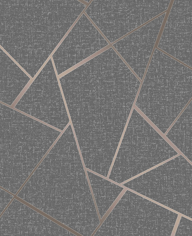 York Quartz Copper Fractal Wallpaper