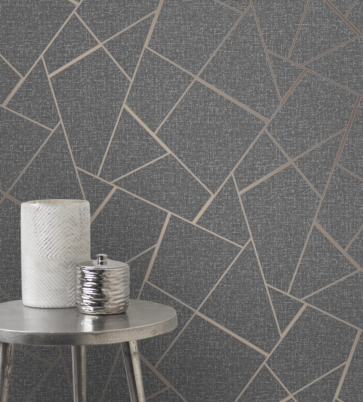 York Quartz Copper Fractal Wallpaper