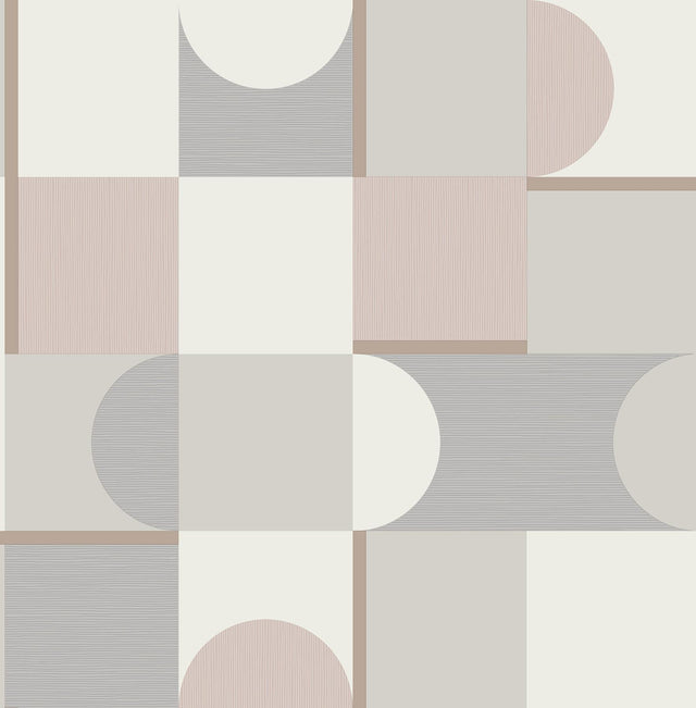 York Marino Blush Geometric Wallpaper