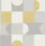 York Marino Mustard Geometric Wallpaper
