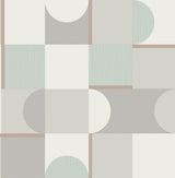 York Marino Mint Geometric Wallpaper