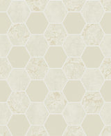 York Ceramica Cream Hexagon Tile Wallpaper