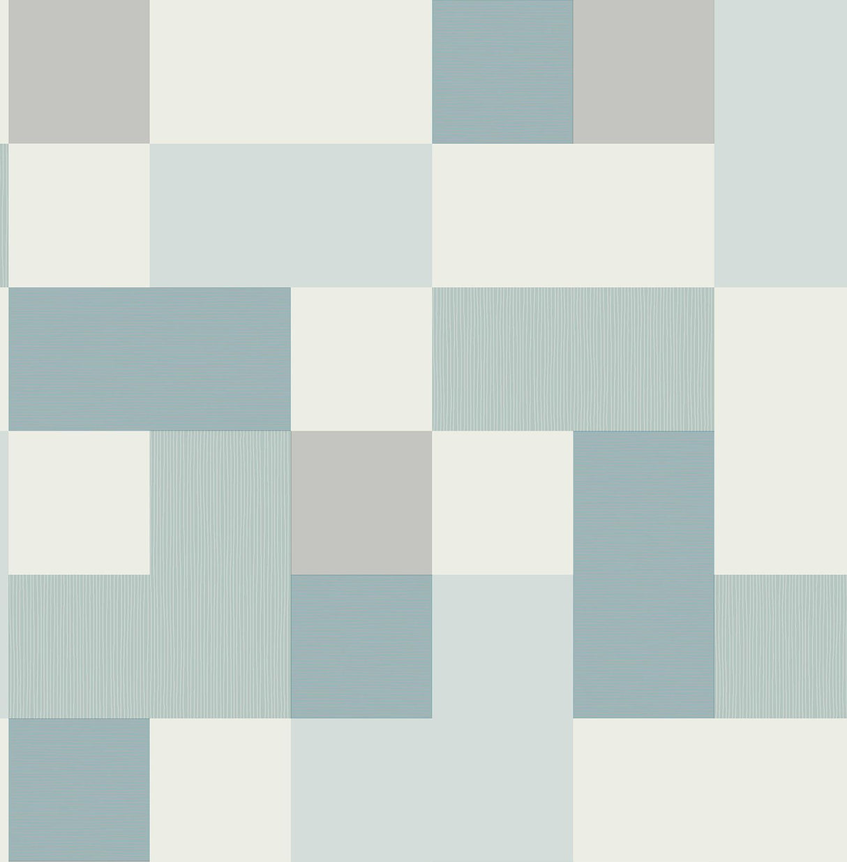 York Milano Aqua Geometric Wallpaper