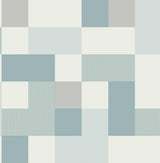 York Milano Aqua Geometric Wallpaper