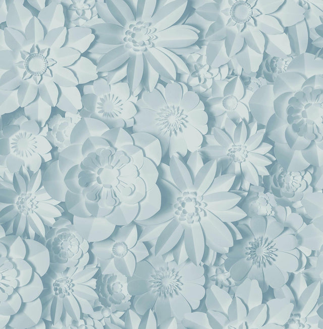 York Dacre Light Blue Floral Wallpaper