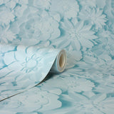 York Dacre Light Blue Floral Wallpaper