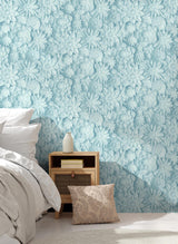York Dacre Light Blue Floral Wallpaper