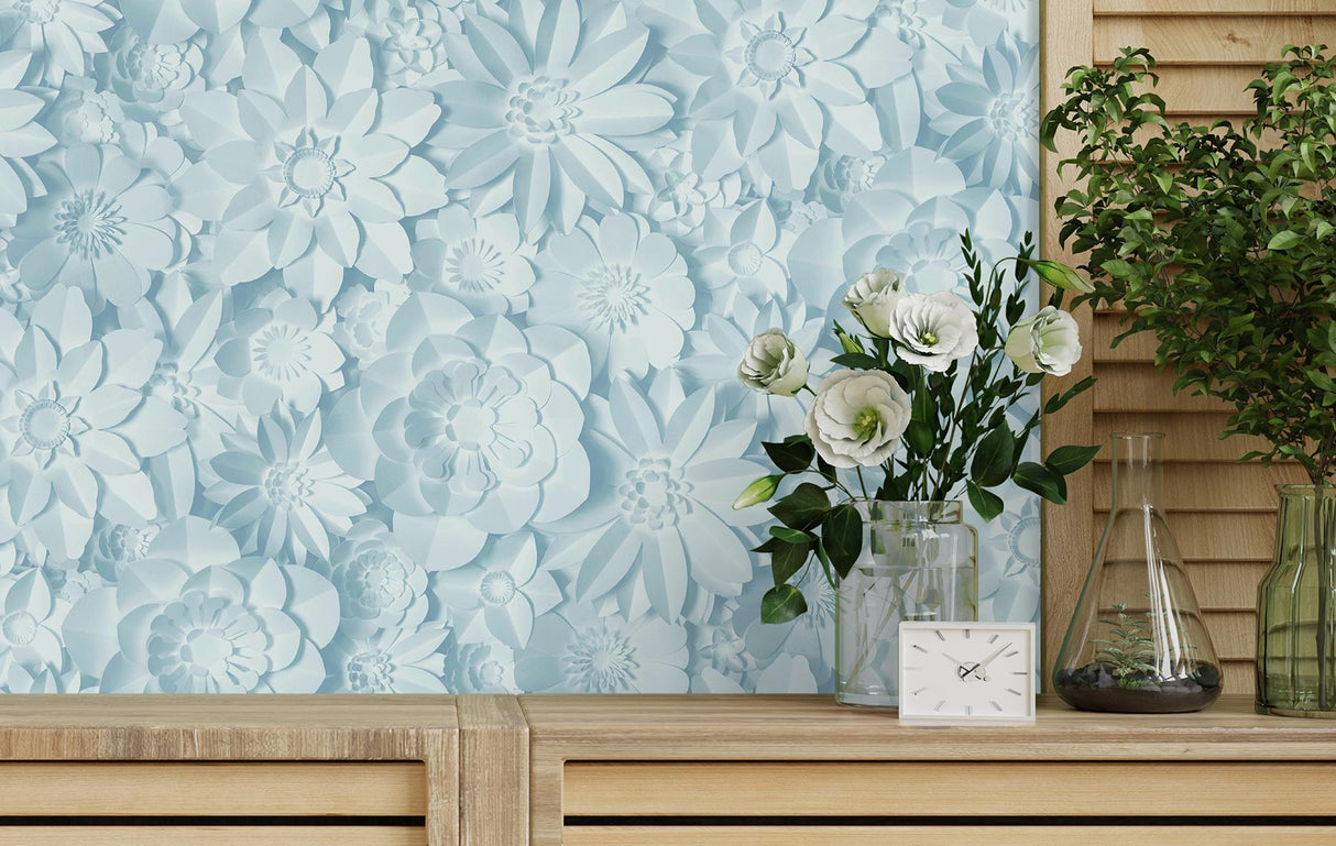 York Dacre Light Blue Floral Wallpaper