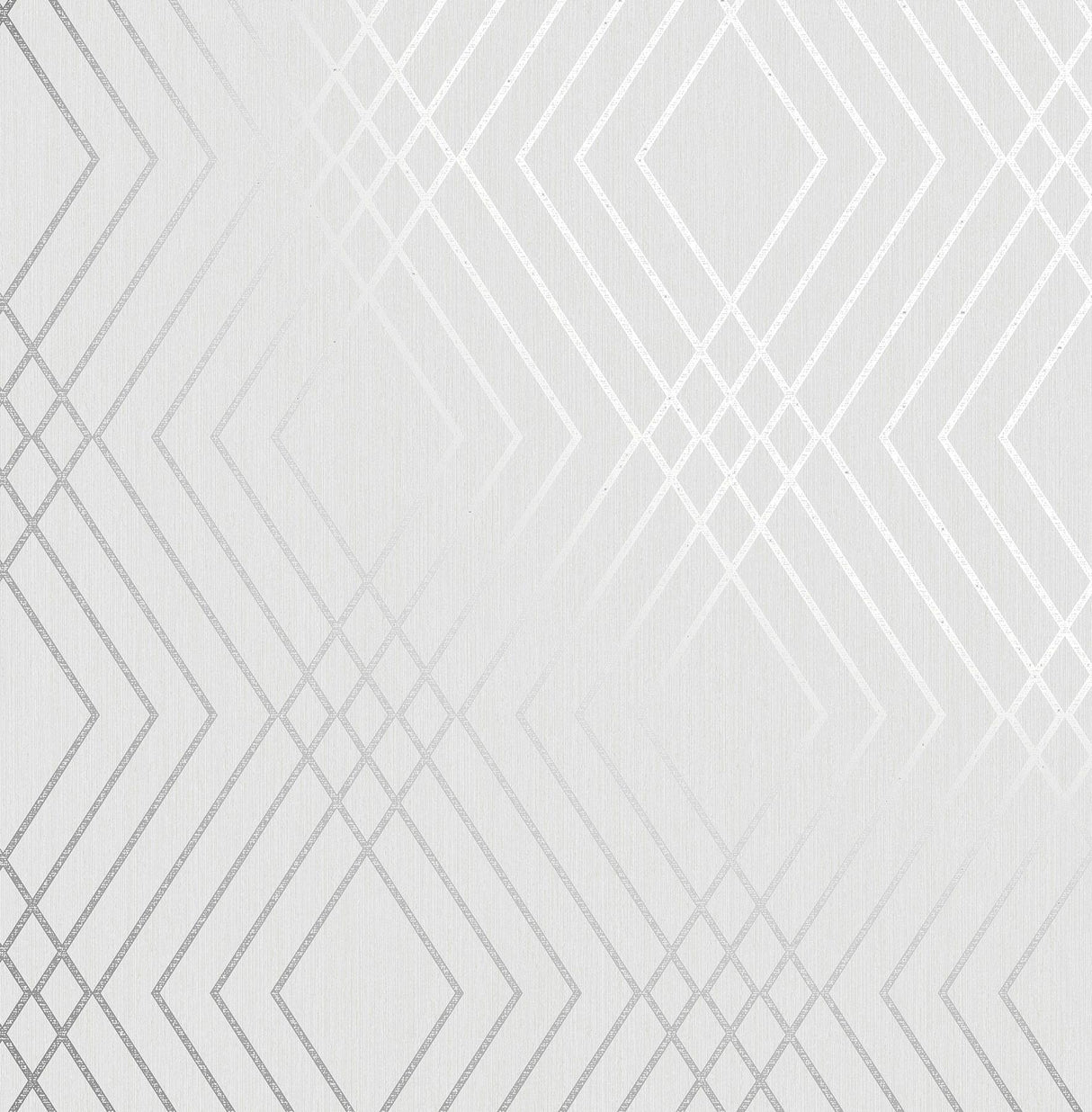York Shard Silver Trellis Wallpaper