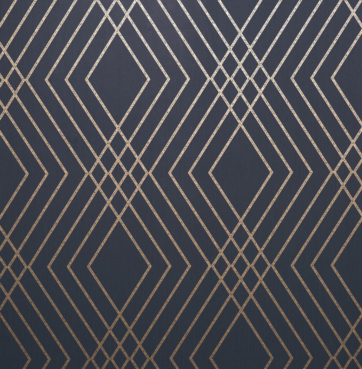 York Shard Navy Trellis Wallpaper