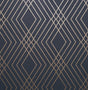 York Shard Navy Trellis Wallpaper