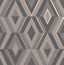 York Shard Charcoal Geometric Wallpaper