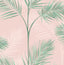 York South Beach Blush Fronds Wallpaper