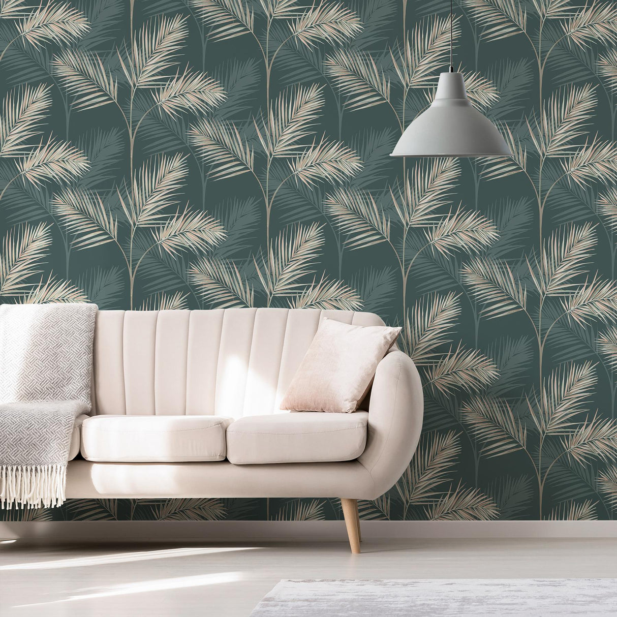 York South Beach Evergreen Fronds Wallpaper