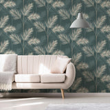 York South Beach Evergreen Fronds Wallpaper