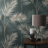 York South Beach Evergreen Fronds Wallpaper