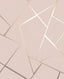 York Quartz Blush Fractal Wallpaper