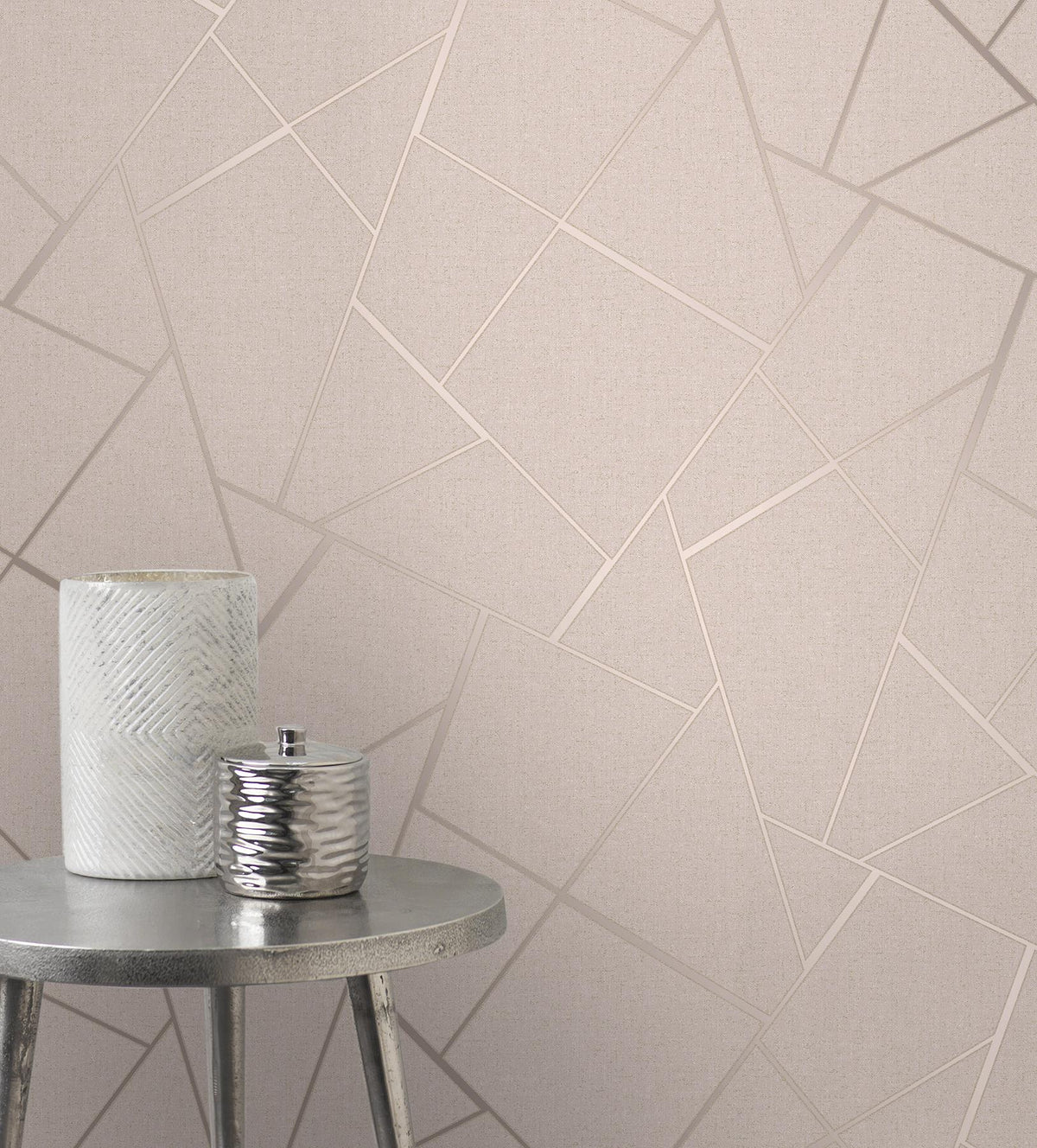 York Quartz Blush Fractal Wallpaper