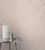 York Quartz Blush Fractal Wallpaper