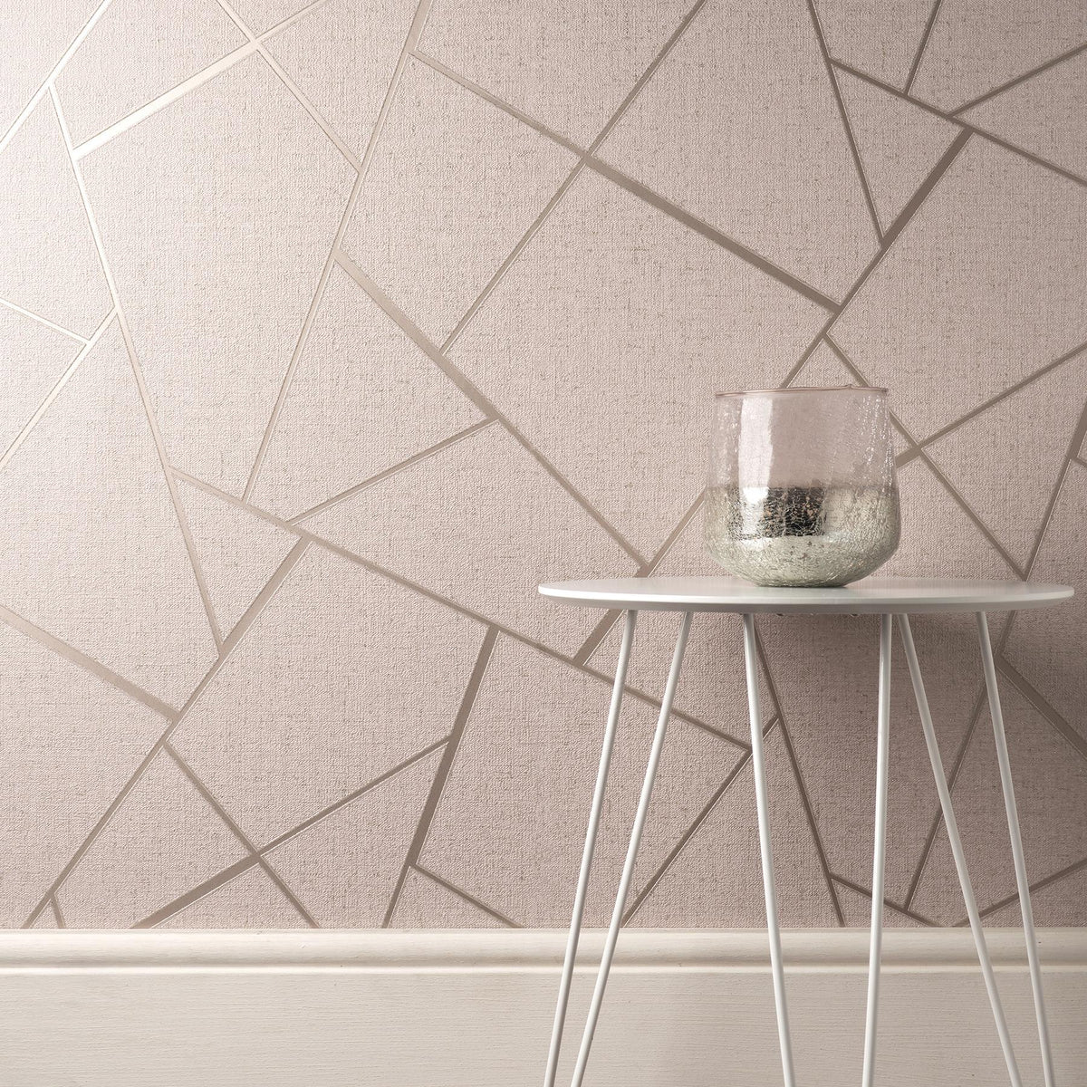 York Quartz Blush Fractal Wallpaper