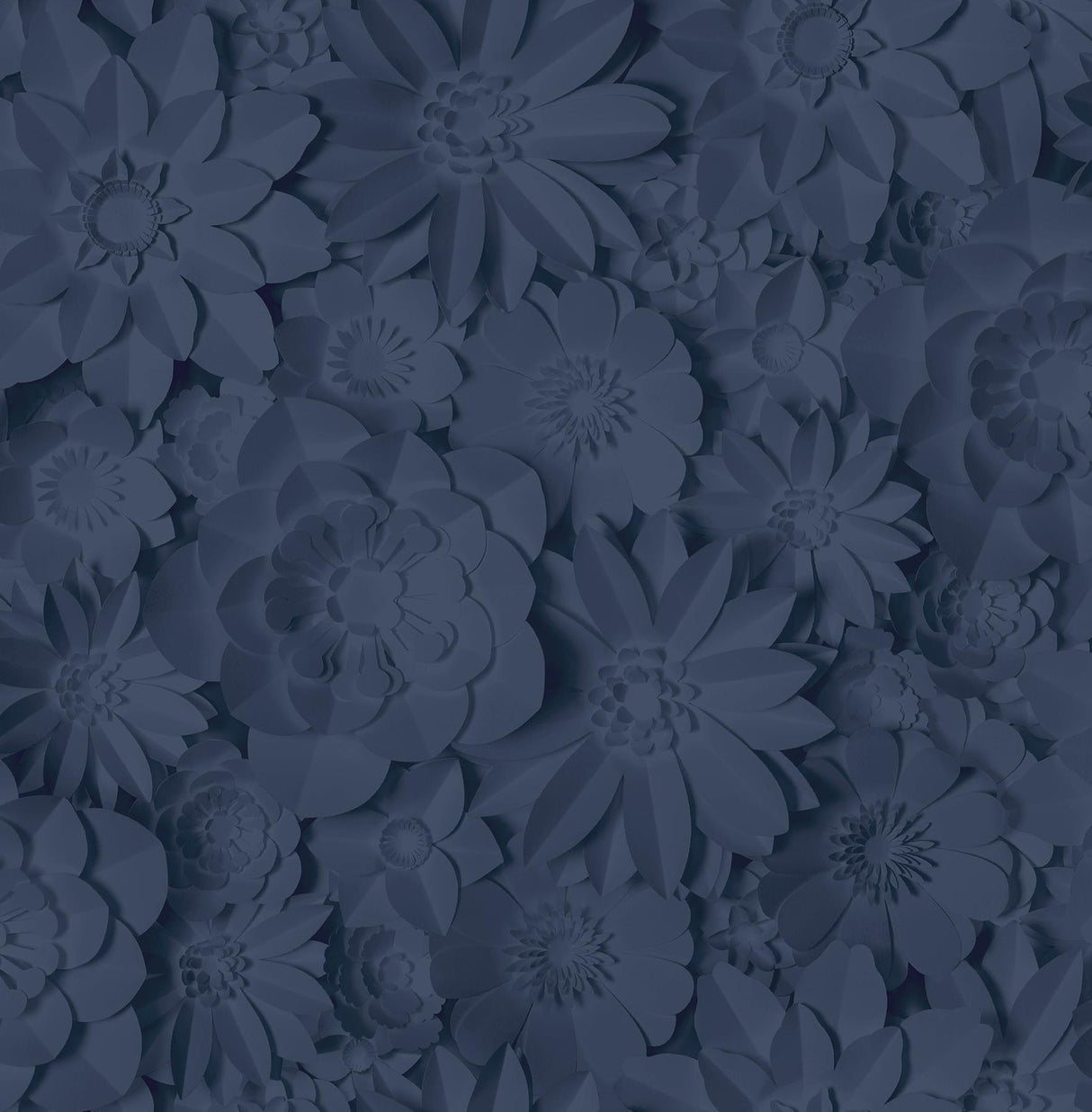 York Dacre Dark Blue Floral Wallpaper