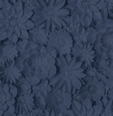 York Dacre Dark Blue Floral Wallpaper