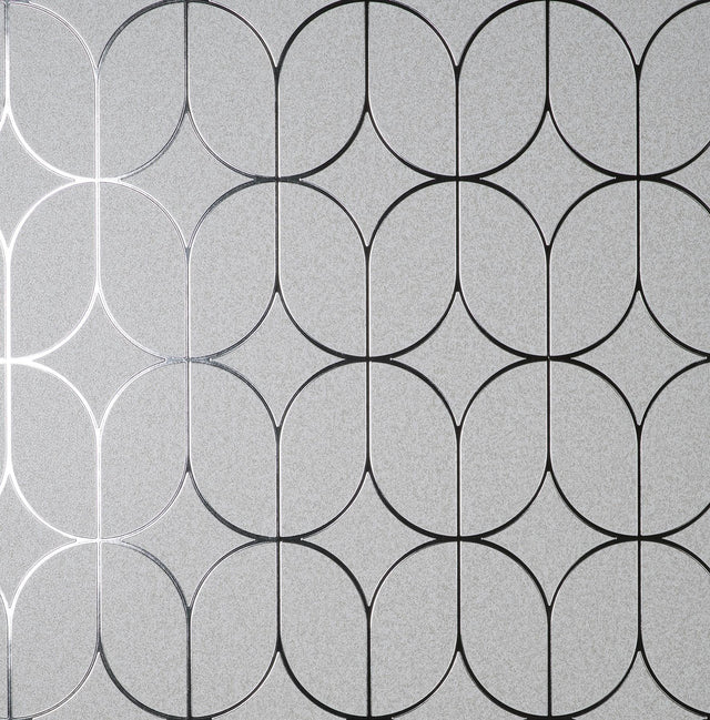 York Raye Silver Rosco Trellis Wallpaper