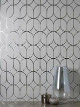 York Raye Silver Rosco Trellis Wallpaper