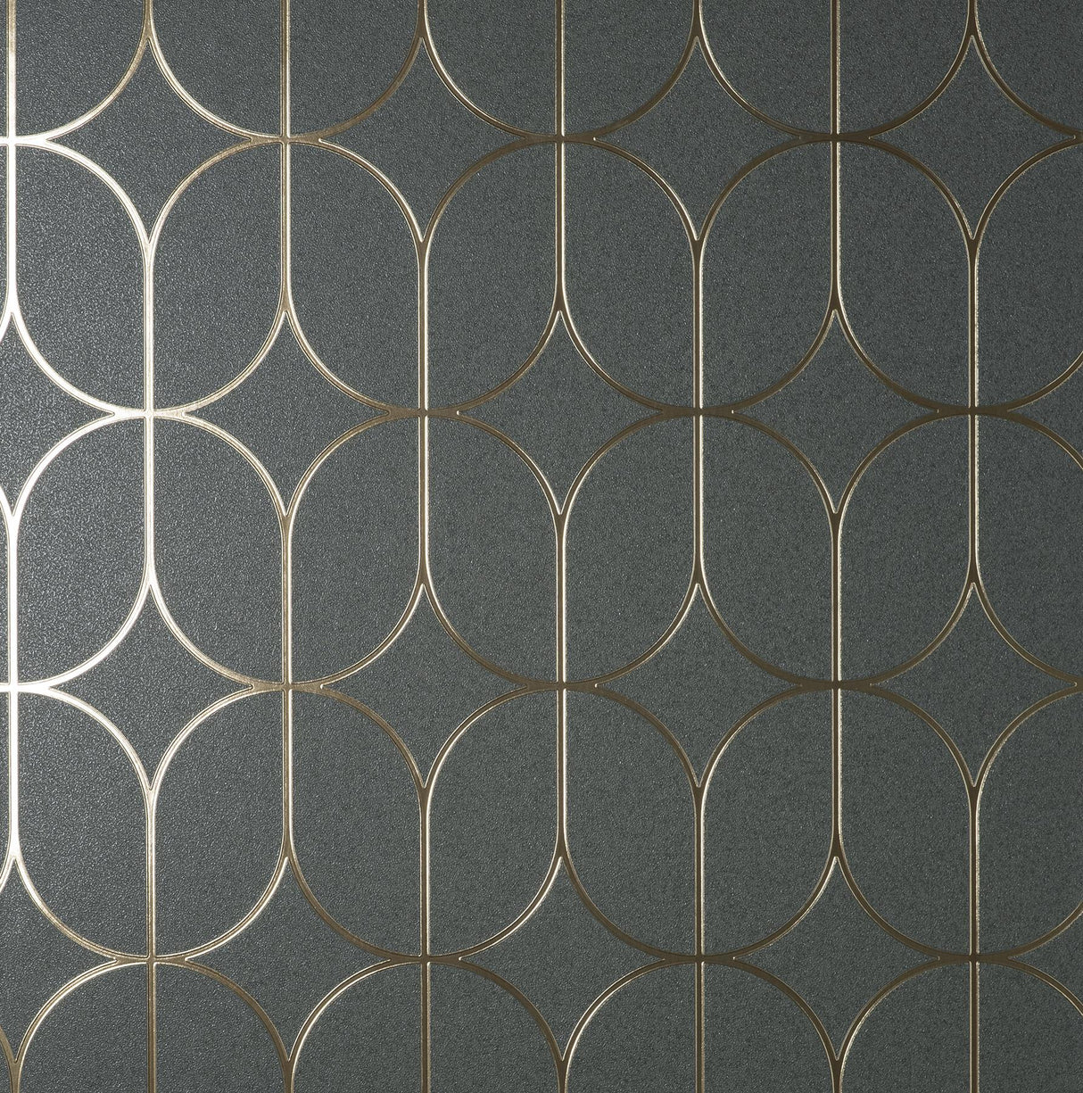 York Raye Charcoal Rosco Trellis Wallpaper