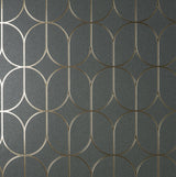 York Raye Charcoal Rosco Trellis Wallpaper