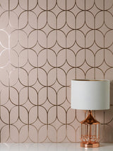 York Raye Pink Rosco Trellis Wallpaper