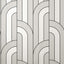 York Ezra Platinum Arch Wallpaper