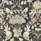 York Fae Charcoal Woodland Wallpaper