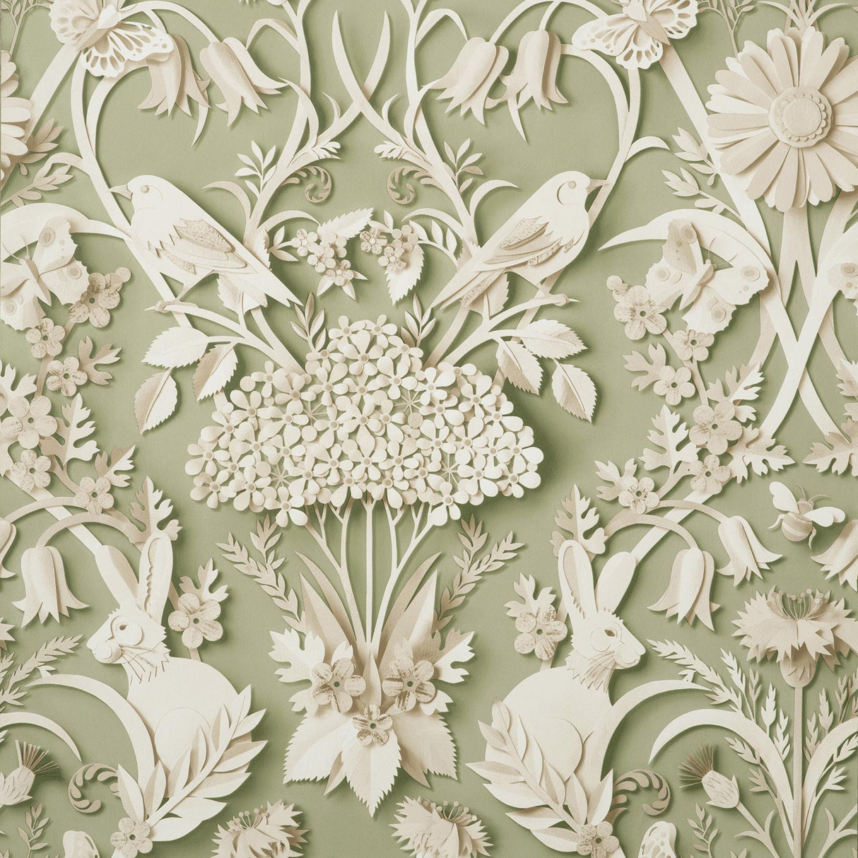 York Fae Sage Woodland Wallpaper