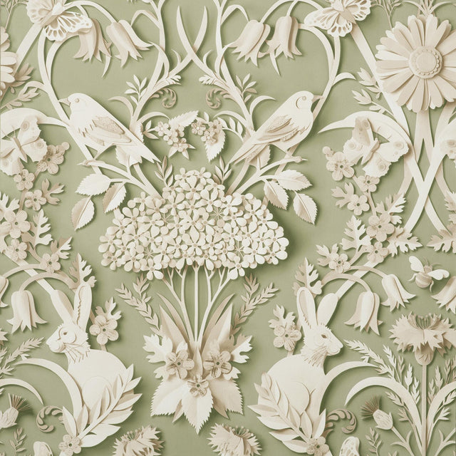York Fae Sage Woodland Wallpaper