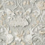 York Fae Light Grey Woodland Wallpaper