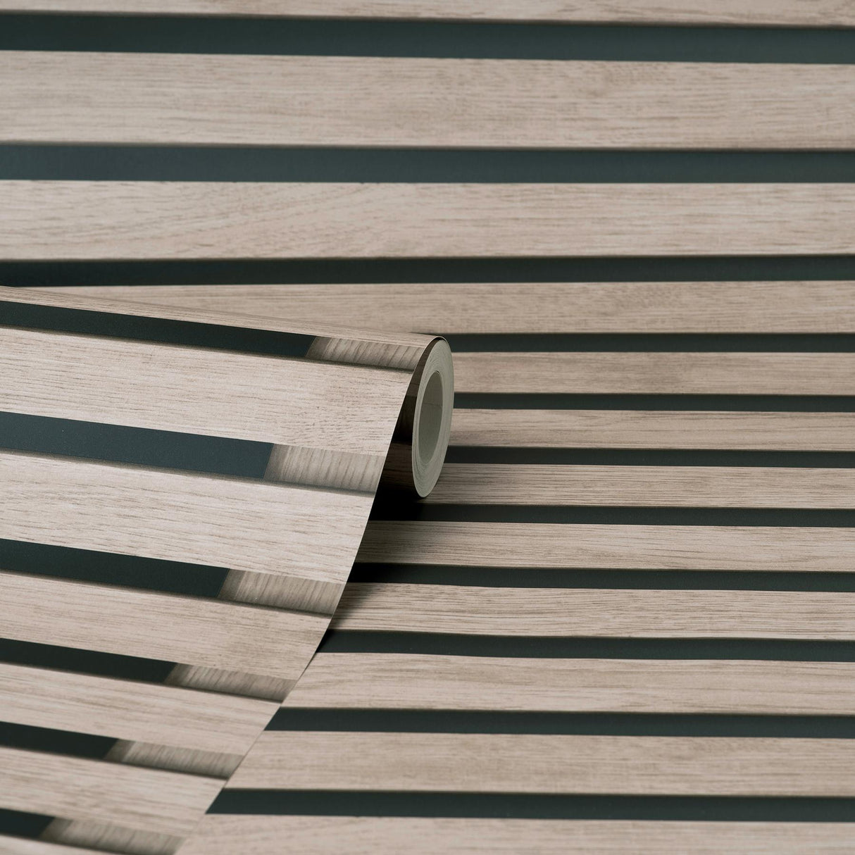 York Marlow Brown Wood Slats Wallpaper