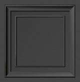 York Distinctive Dark Grey Square Panel Wallpaper