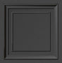 York Distinctive Dark Grey Square Panel Wallpaper
