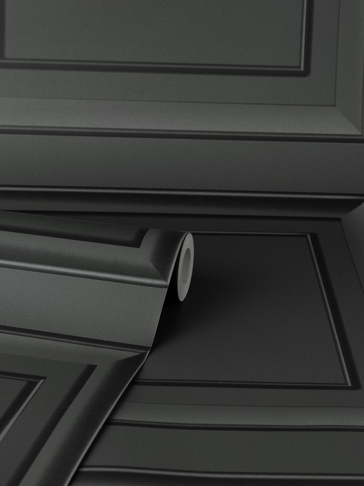 York Distinctive Dark Grey Square Panel Wallpaper