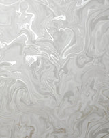 York Suave Light Grey Marble Wallpaper