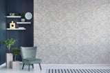 York Suave Light Grey Marble Wallpaper