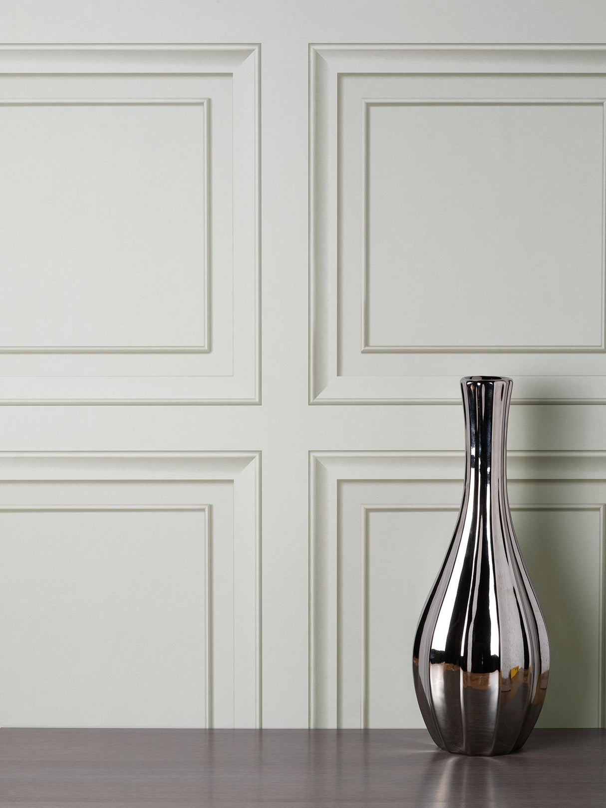 York Distinctive Grey Square Panel Wallpaper