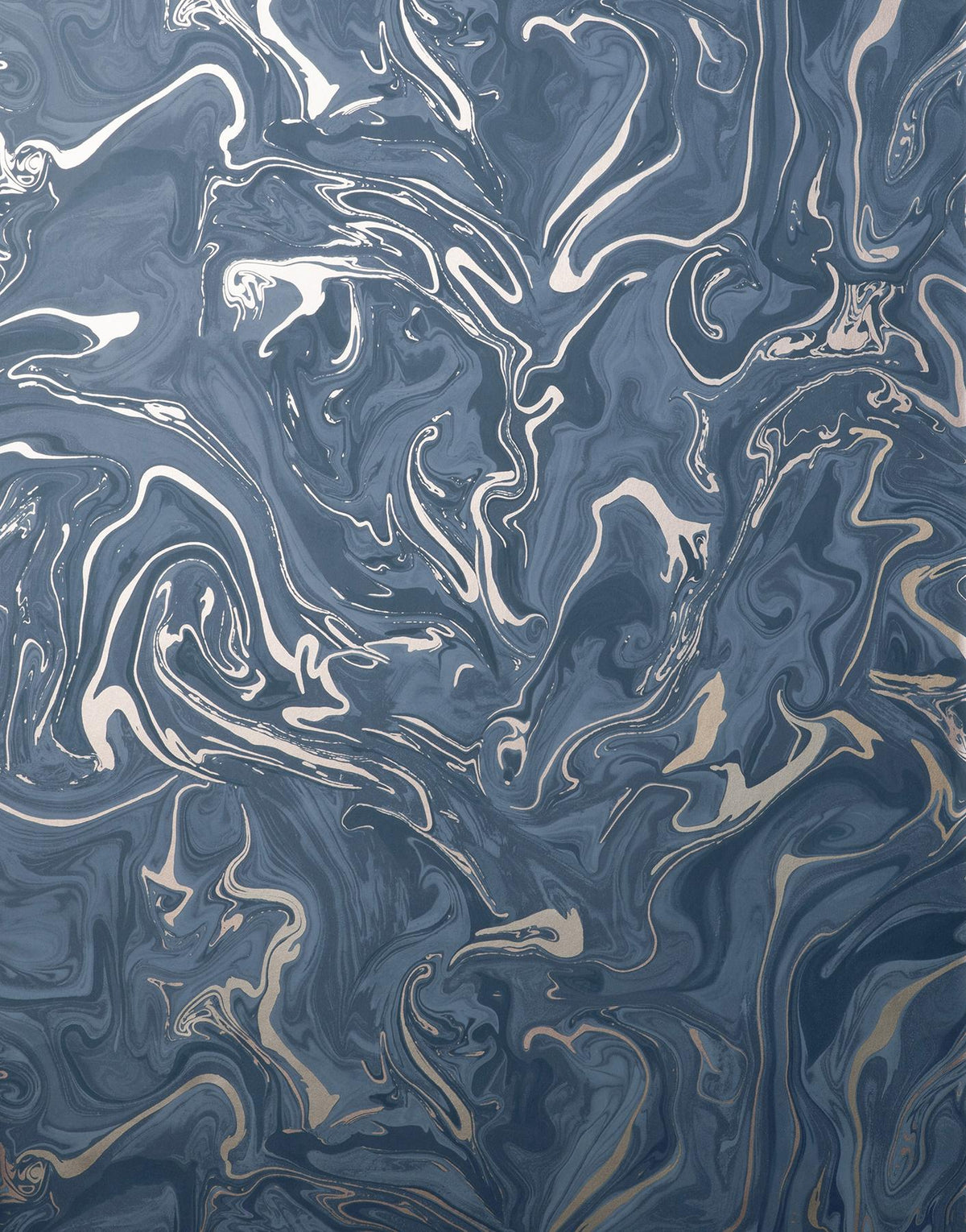 York Suave Navy Marble Wallpaper