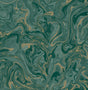York Suave Dark Green Marble Wallpaper